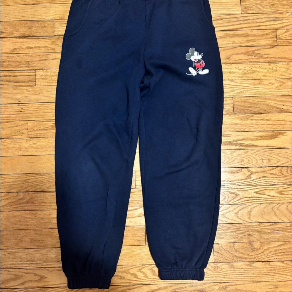 Disney Navy Sweatpants with Mickey Design